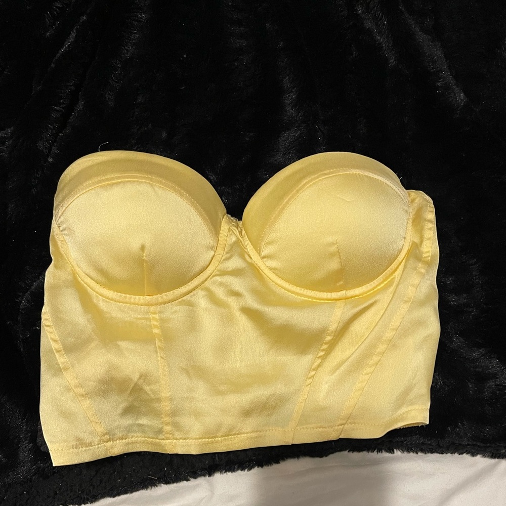 Princess Polly yellow corset